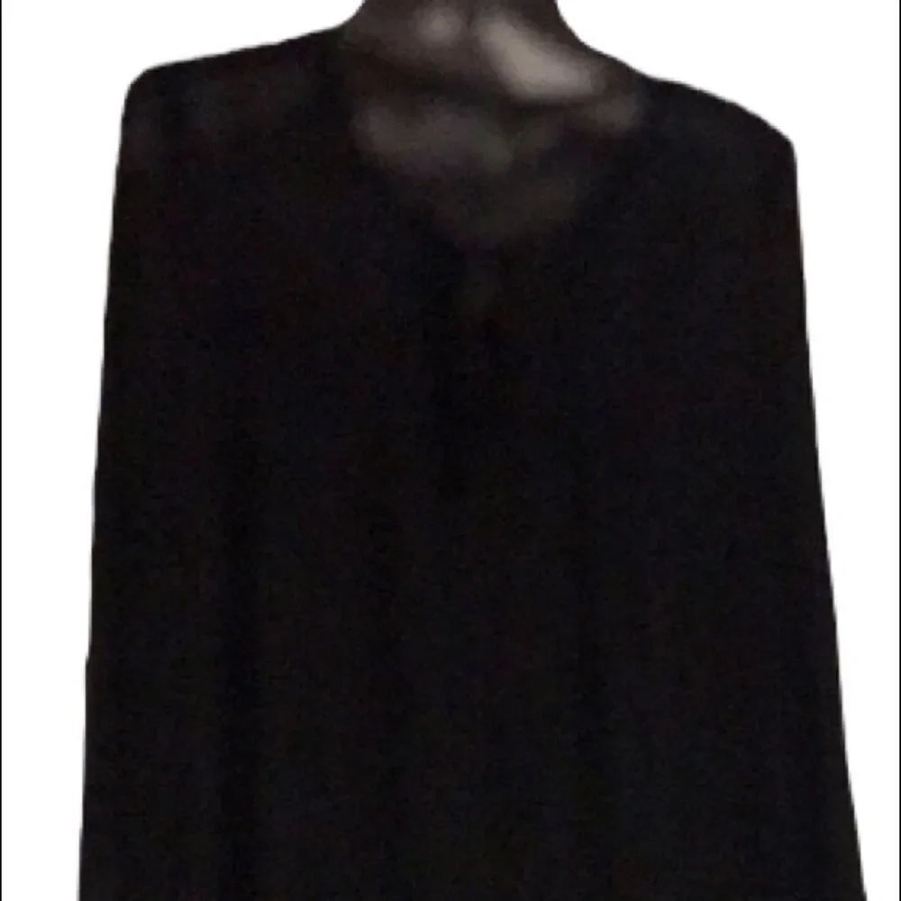 Petticoat Alley size  large black sheer blouse new without tags great look